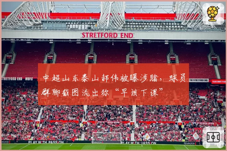 中超山东泰山郝伟被曝涉赌，球员群聊截图流出称“早该下课”